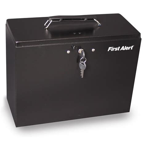 first alert steel file box|first alert safe box.